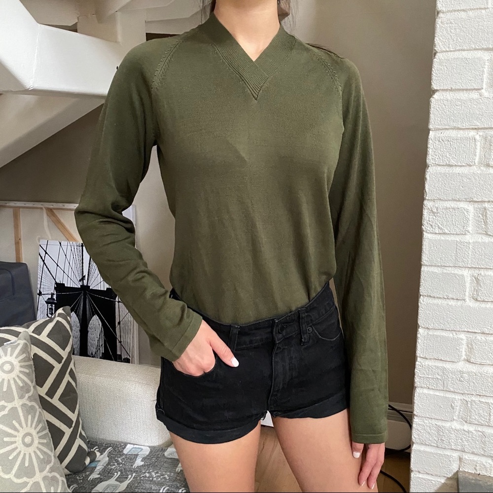 forest green sweater
